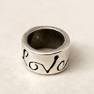 Love Script Bella Venetian Bead in Sterling Silver